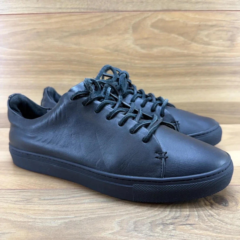Thursday Premier Sneaker Womens 9.5 Black Leather Low Top Modern Minimalist Walk